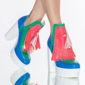 AZALEA WANG I DON'T NEED YOU CHUNKY BOOTIE SIZE 9/10